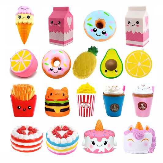 Jouets Squishy Panda Frites Popcorn