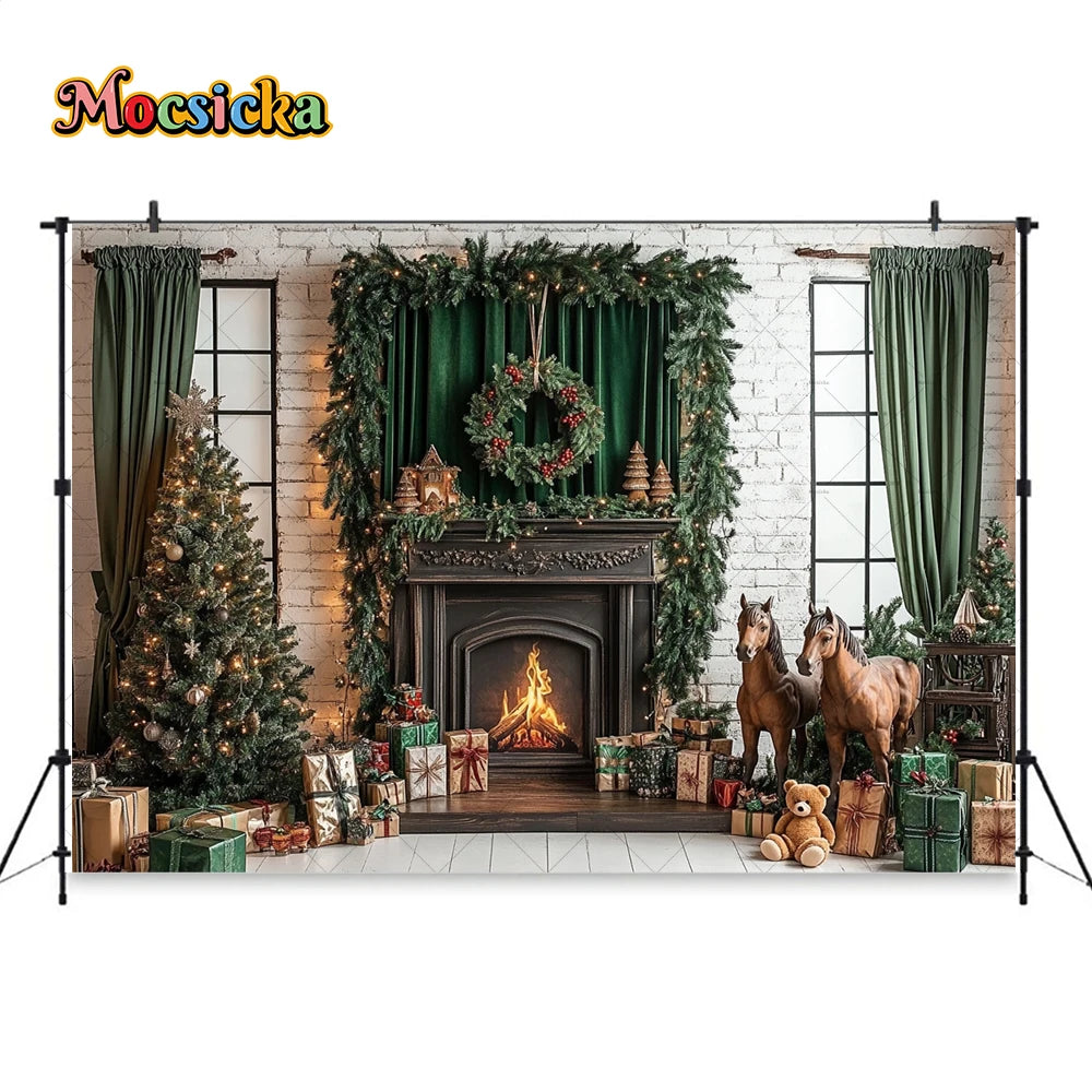 Christmas Festive Winter Wonderland Backdrop