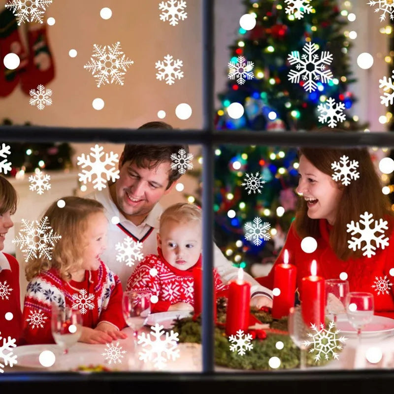 Christmas Snowflake Wall Stickers Set