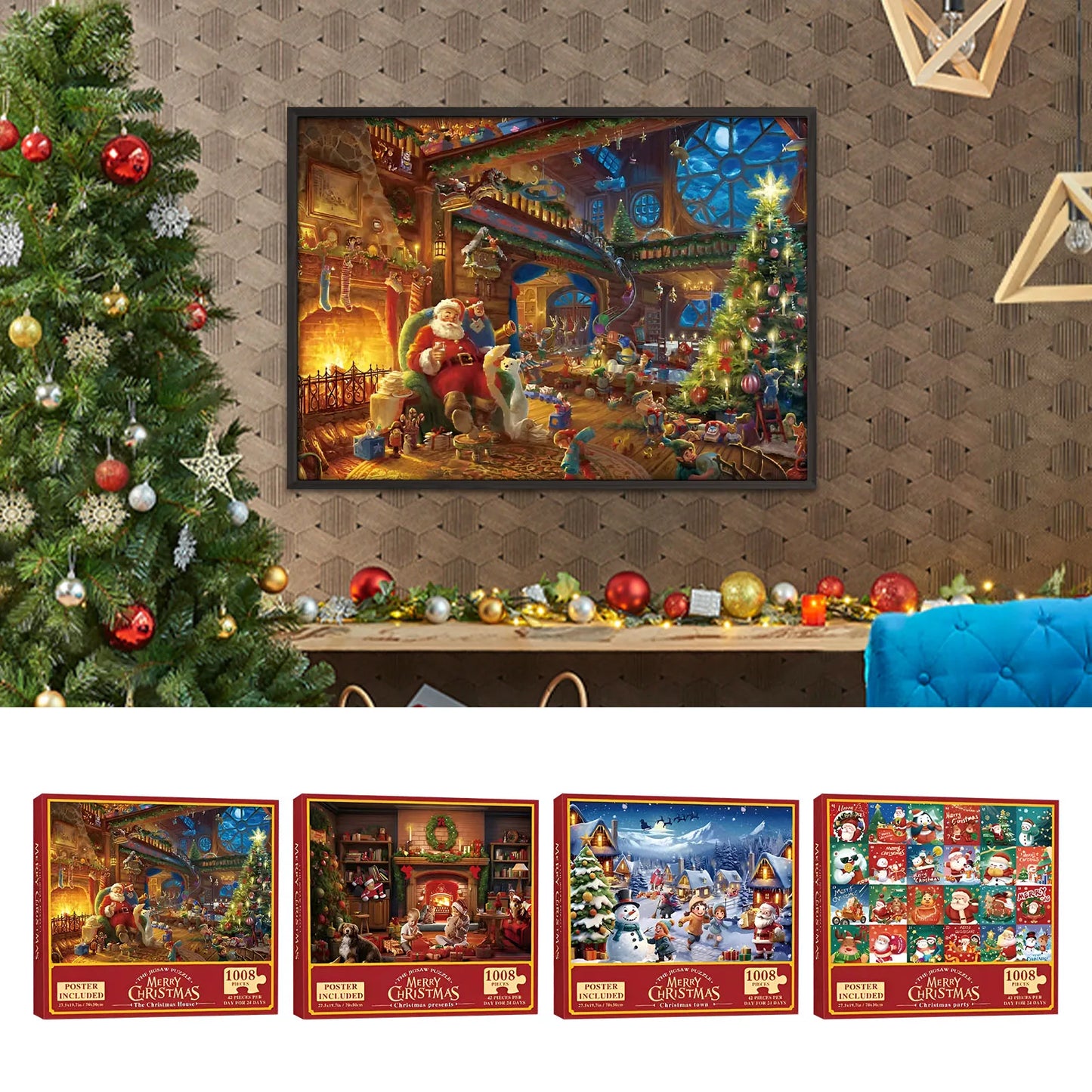 Christmas Puzzle Advent Calendar Countdown Magic