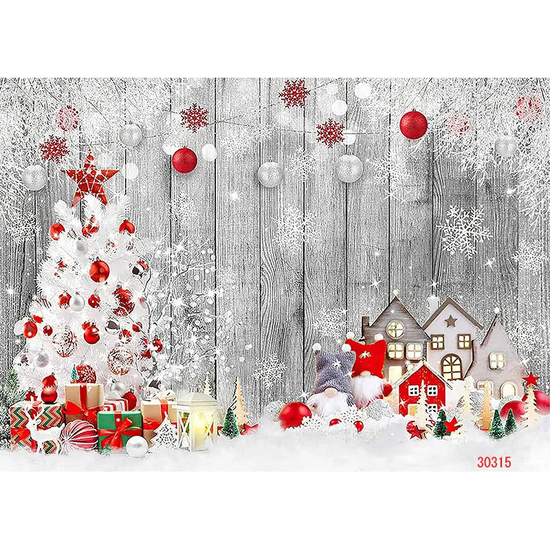 Christmas Winter Wonderland Backdrop Fabric