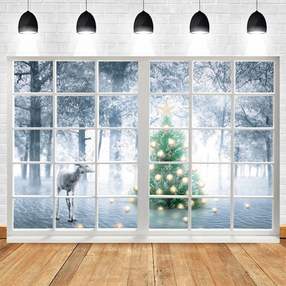 Christmas Winter Wonderland Photography Backdrop