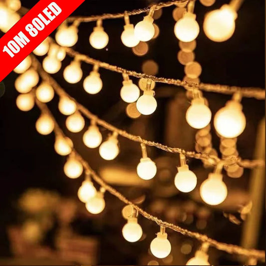 Christmas Twinkling Globe String Lights