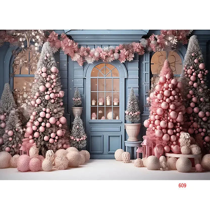 Christmas Festive Holiday Scene Backdrop