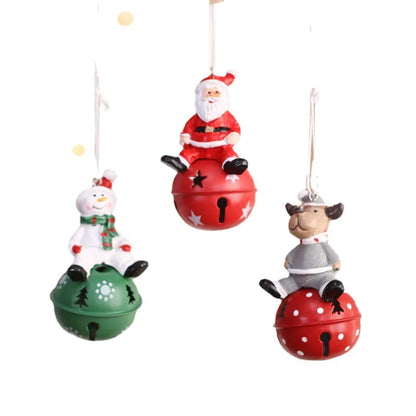 Christmas Jolly Helpers Iron Ornaments [Santa/Snowman]