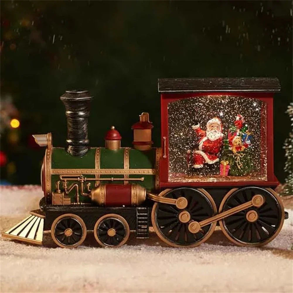 Christmas Holiday Train Music Box Ornament