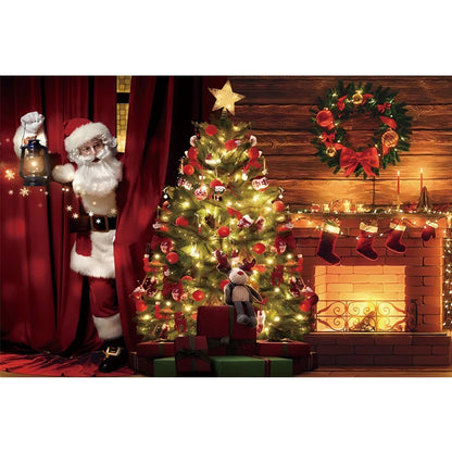 Cheerful Christmas Backdrop [Vinyl/Polyester]