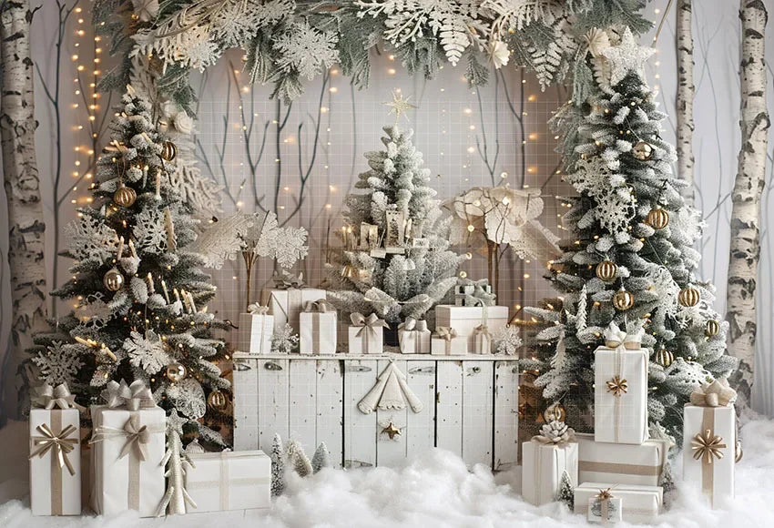 Christmas Winter Wonderland Backdrop [Customizable Size]