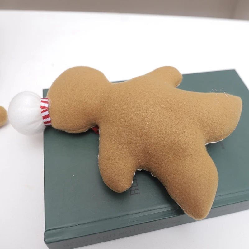 Christmas Plush Gingerbread Ornament Decor