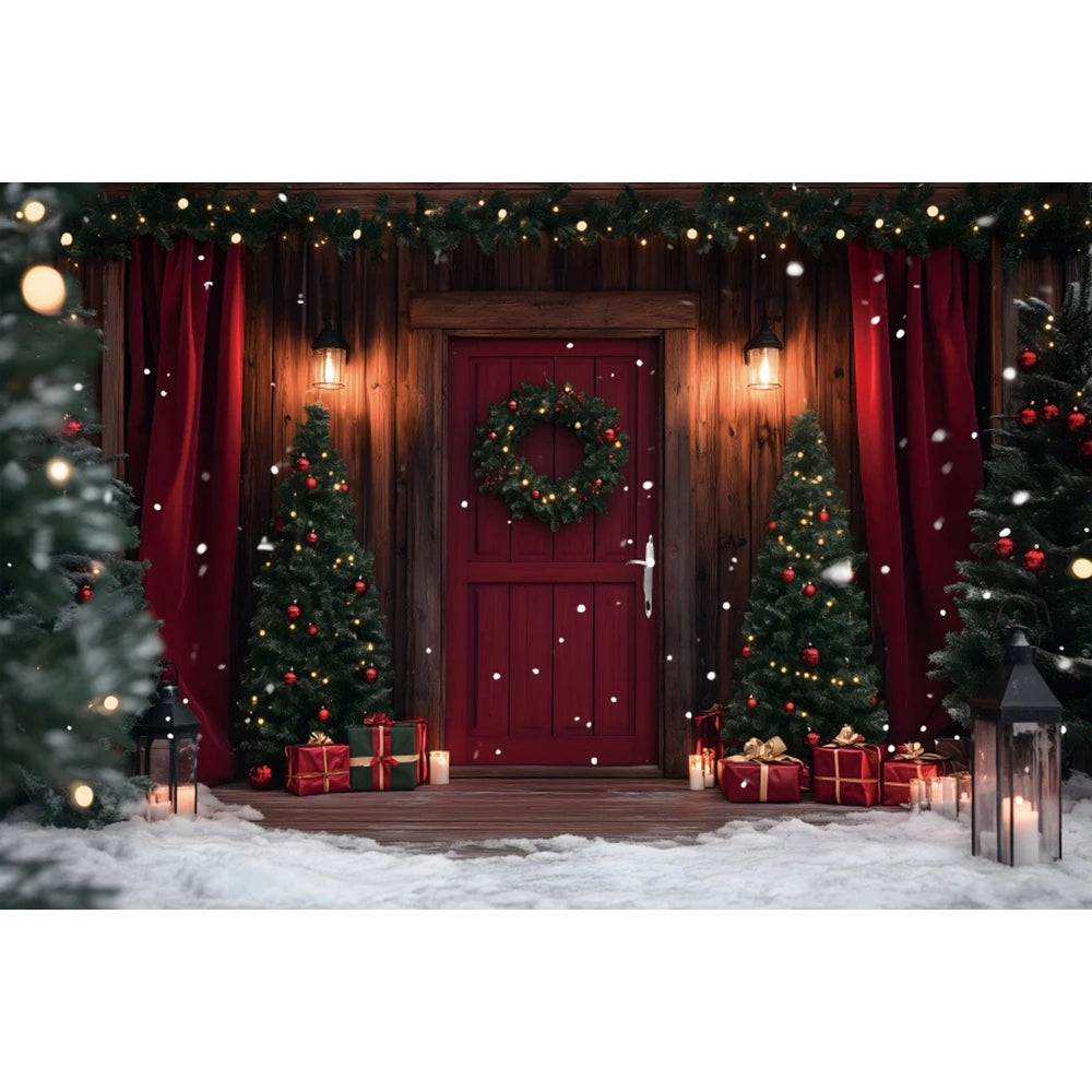 Christmas Festive Winter Wonderland Backdrop