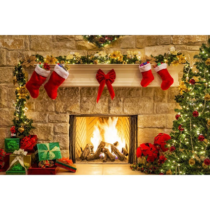 Joyful Christmas Photo Backdrop