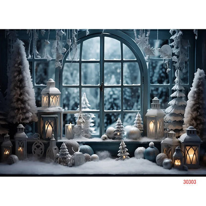 Christmas Holiday Wonderland Backdrop - Decor