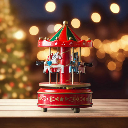 Christmas Festive Carousel Holiday Decoration