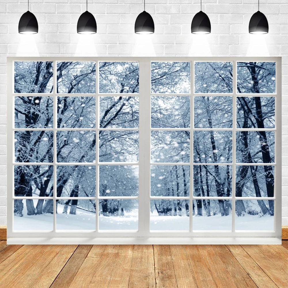 Christmas Winter Wonderland Backdrop Decor