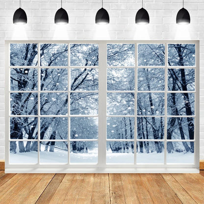 Christmas Winter Wonderland Backdrop Decor