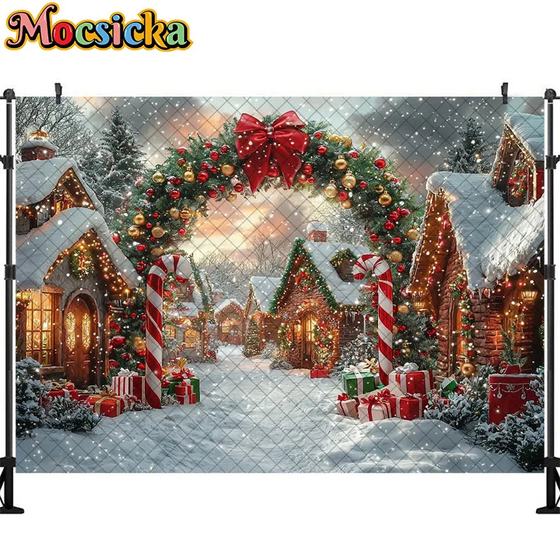 Christmas Winter Wonderland Photography Backdrop