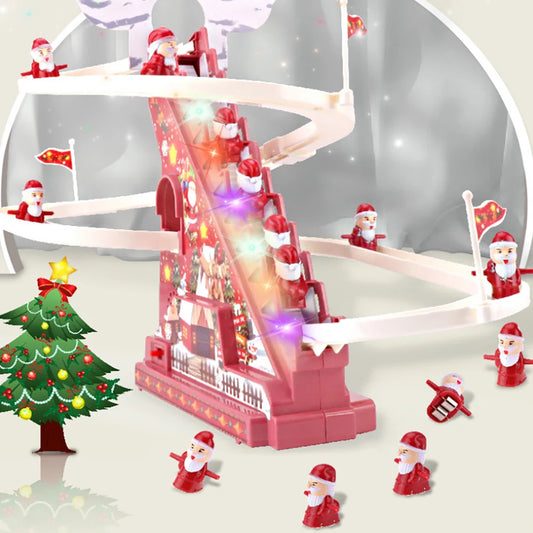 Christmas Candy Cane Santa Climbing Toy