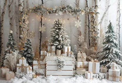 Christmas Winter Wonderland Backdrop [Customizable Size]