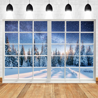 Toile de fond pour photographie du pays des merveilles de Noël et d'hiver