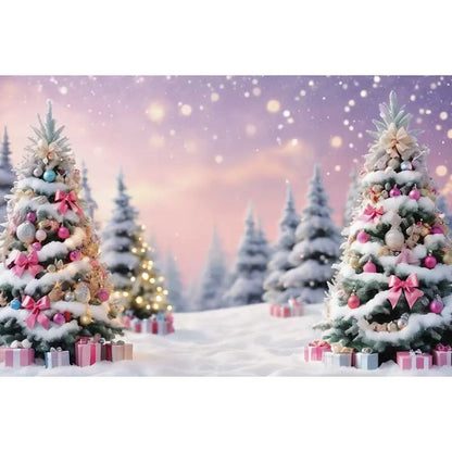 Christmas Holiday Scene Backdrop Decoration