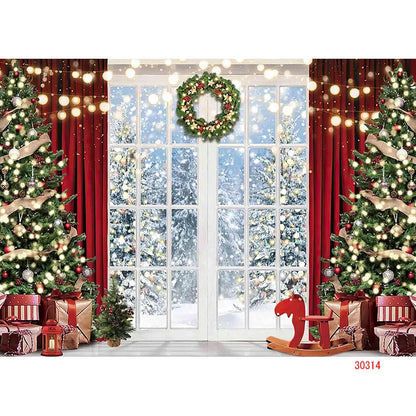 Christmas Snowman Holiday Backdrop Decor