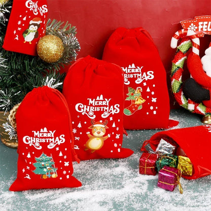 Christmas Velvet Red Treats Pouch Set