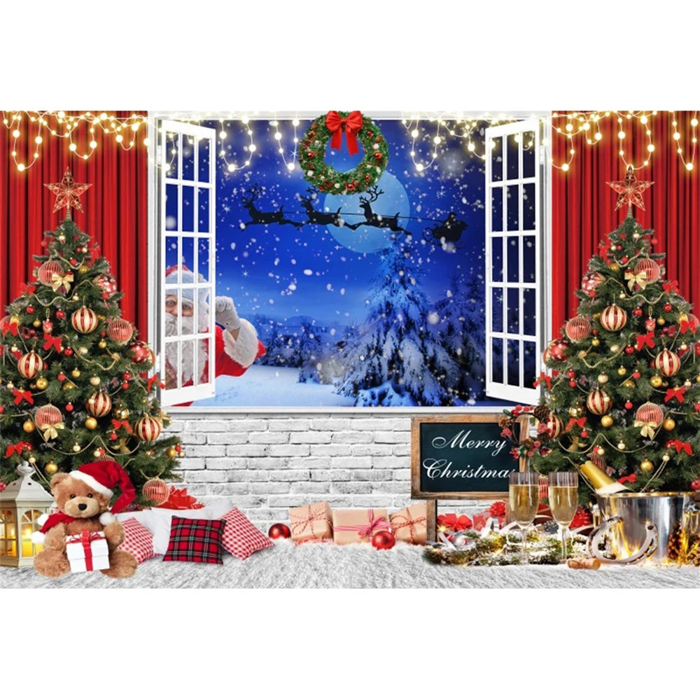 Christmas Festive Winter Wonderland Backdrop