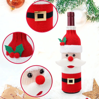 Christmas Festive Bottle Covers [Standard Wine Bottles]