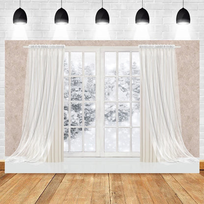 Christmas Frosty Winter Wonderland Backdrop