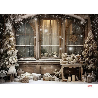 Christmas Holiday Wonderland Backdrop - Decor