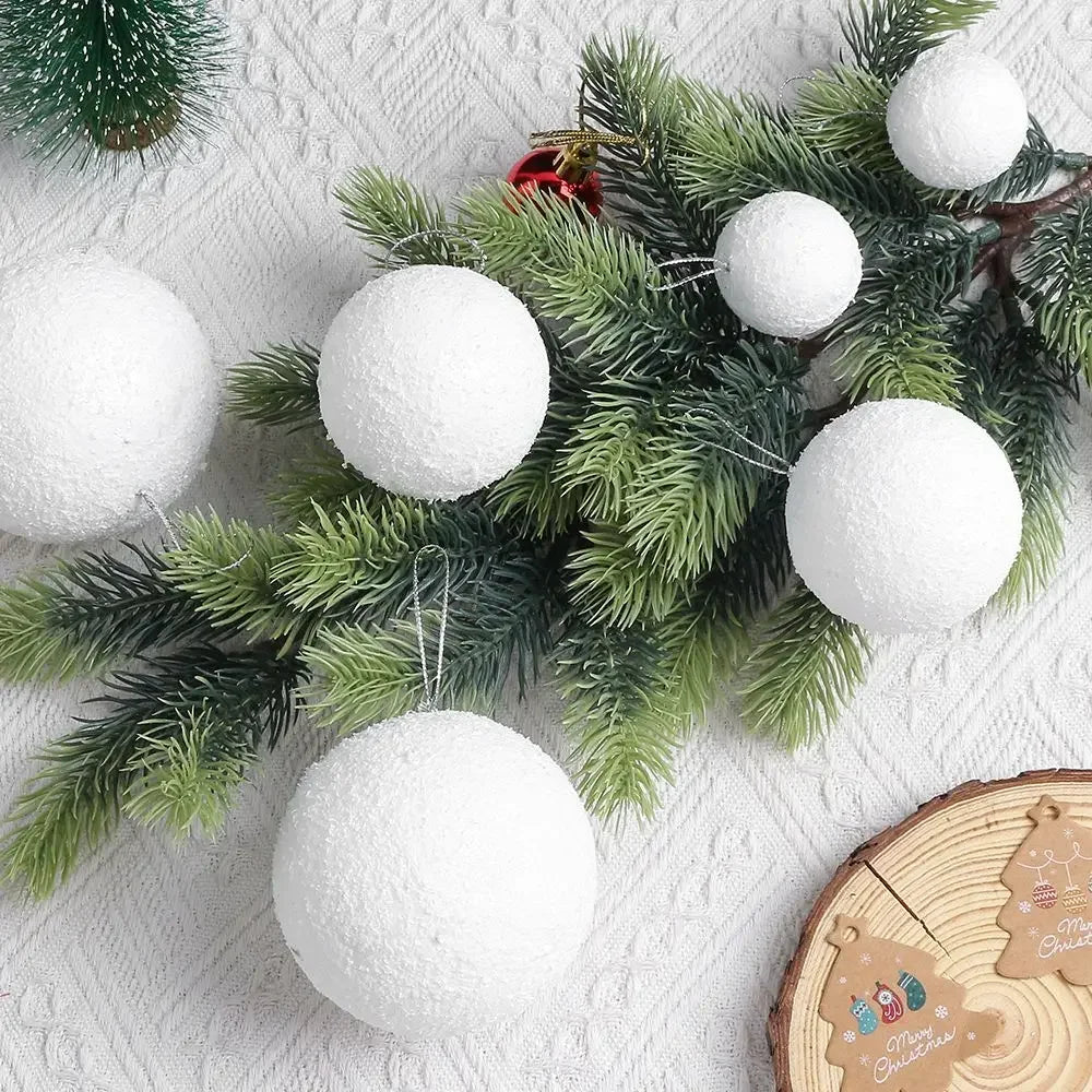 Christmas Frosty Snowball Ornaments [4cm/6cm/8cm]