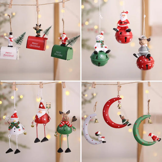 Christmas Jolly Helpers Iron Ornaments [Santa/Snowman]