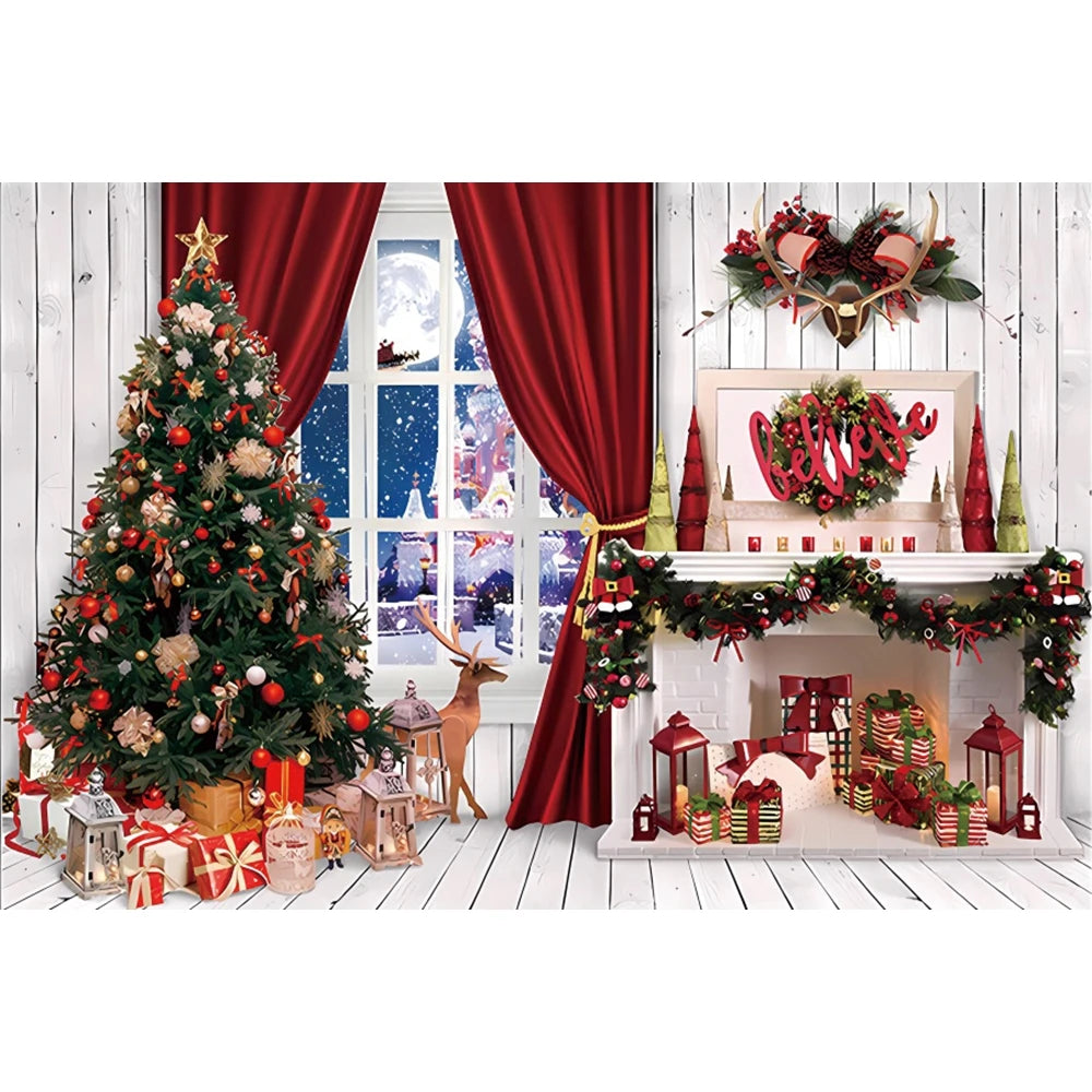 Festive Christmas Photo Backdrop