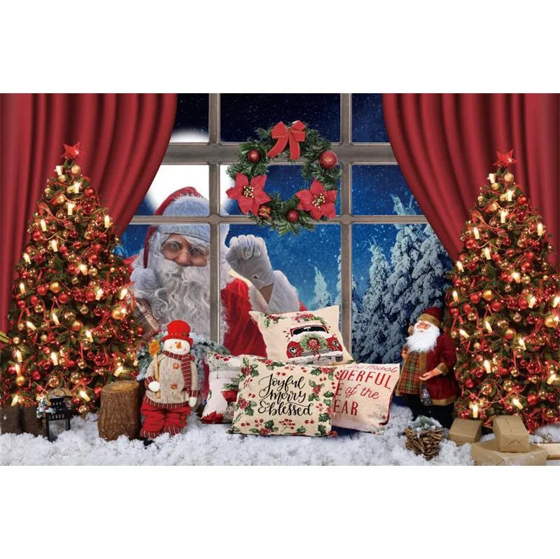 Christmas Festive Holiday Backdrop [Vinyl/Polyester]