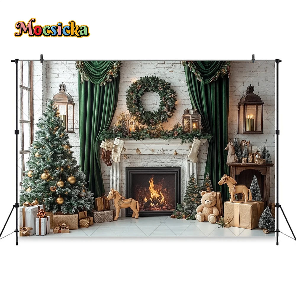 Christmas Festive Winter Wonderland Backdrop