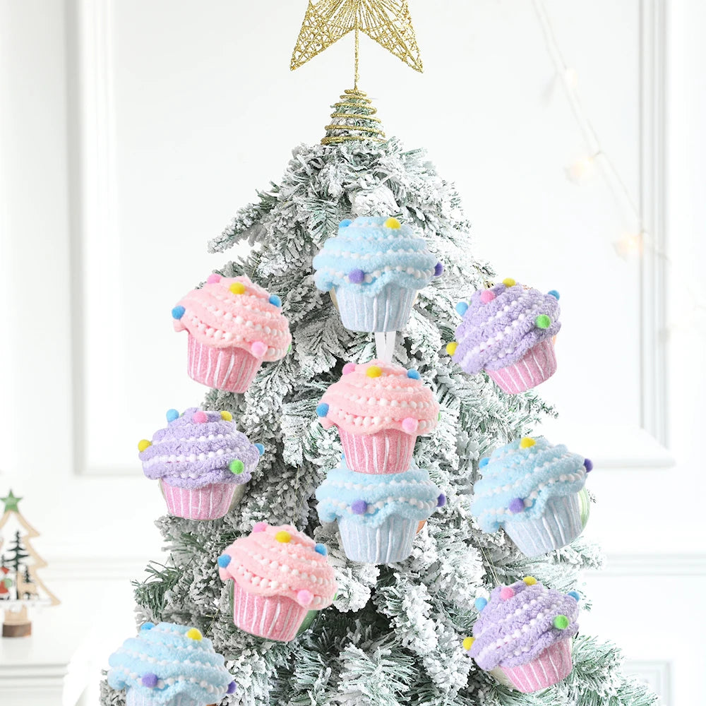 Christmas Macaroon Holiday Cake Pendants