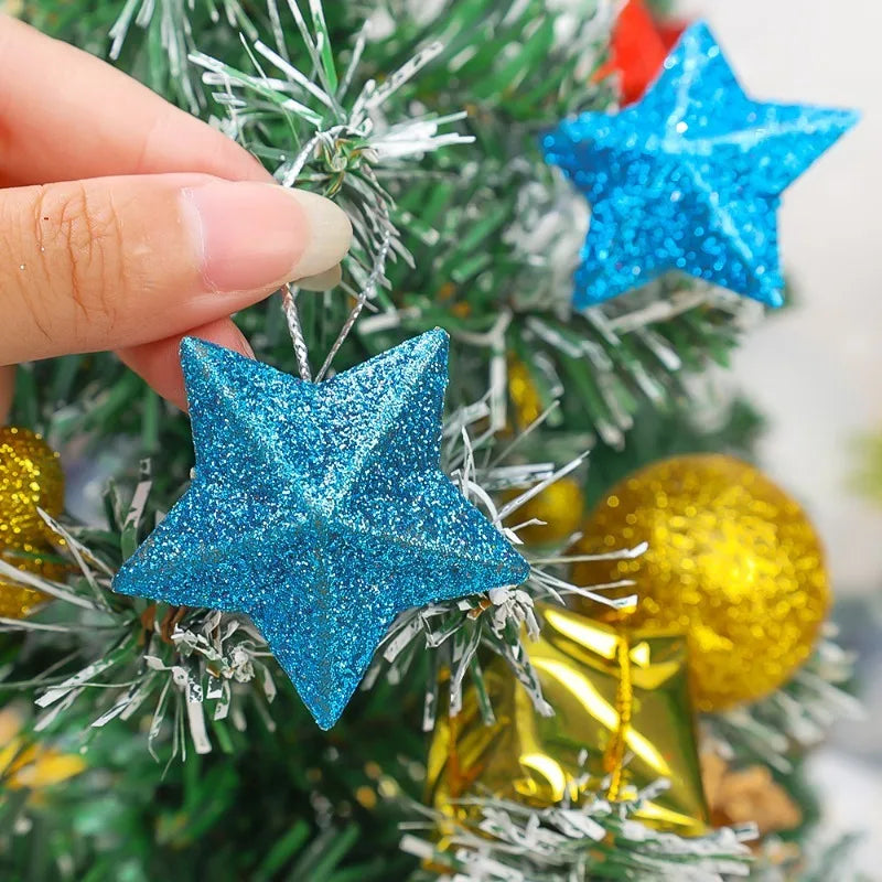 Christmas Twinkle Star Holiday Ornaments [Set of 6/12/24]