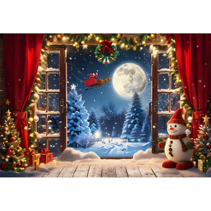 Christmas Cheerful Holiday Backdrop [Vinyl/Polyester]