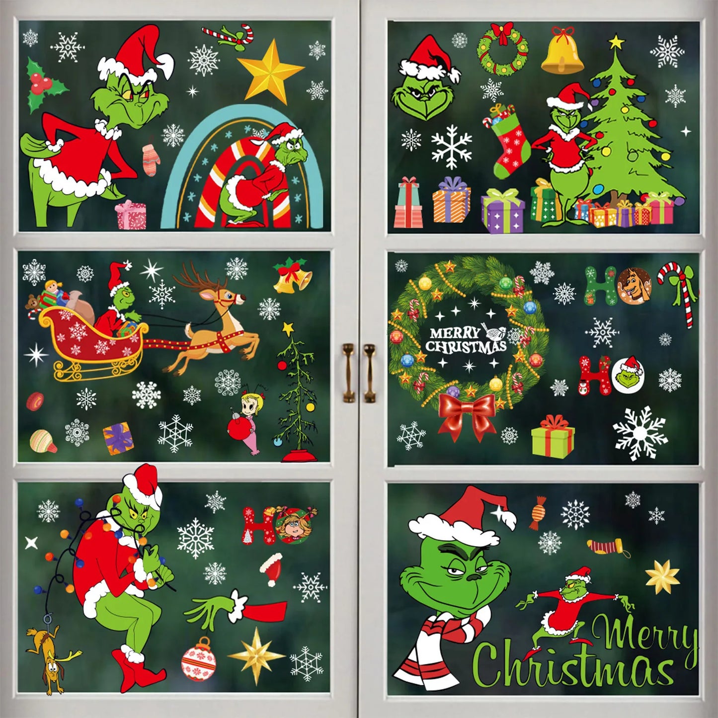 Christmas Cheerful Holiday Static Stickers