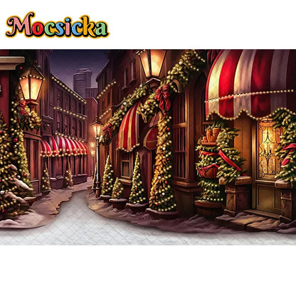 Christmas Winter Wonder Background Backdrop