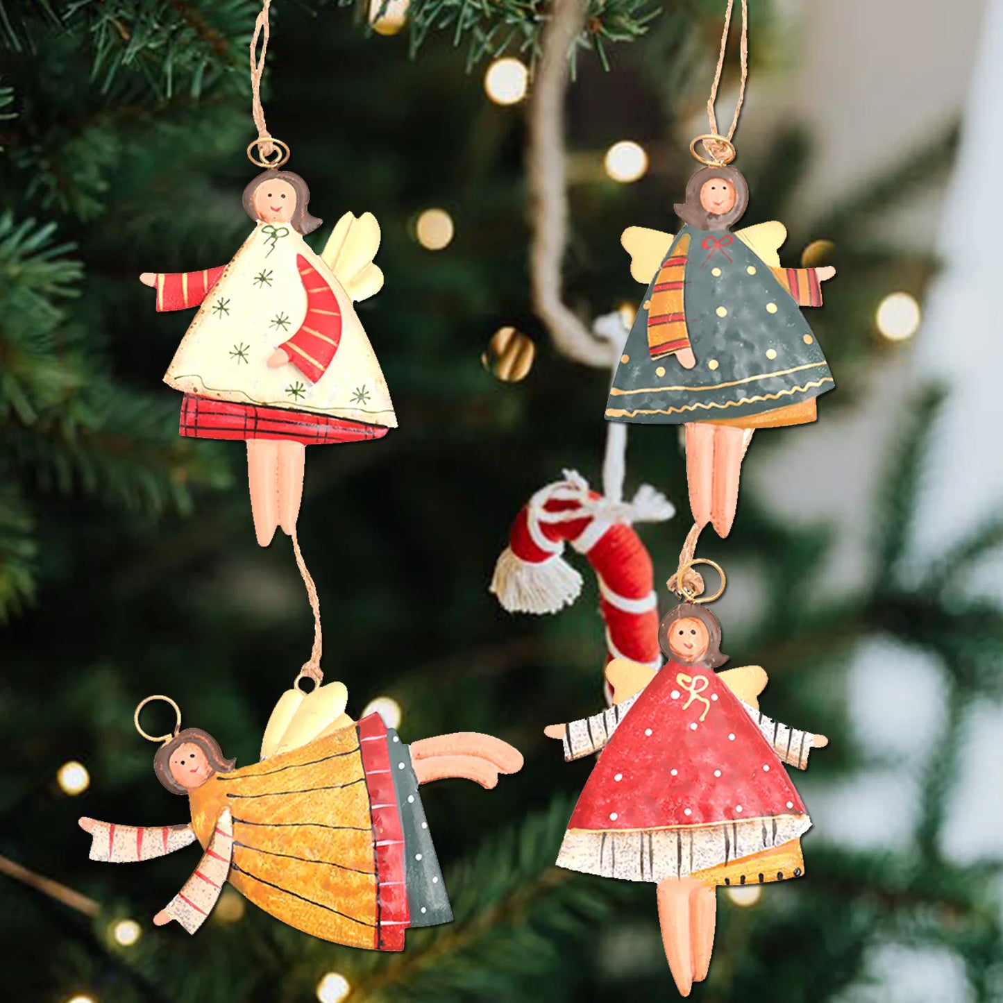 Christmas Joyful Angel Ornaments Set