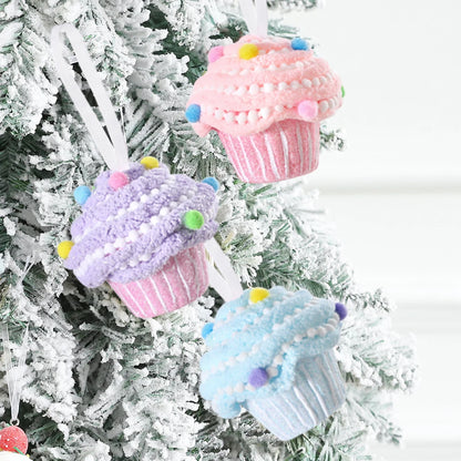 Christmas Macaroon Holiday Cake Pendants