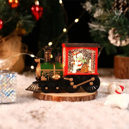 Christmas Holiday Train Music Box Ornament