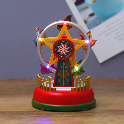 Christmas Festive Carousel Night Light