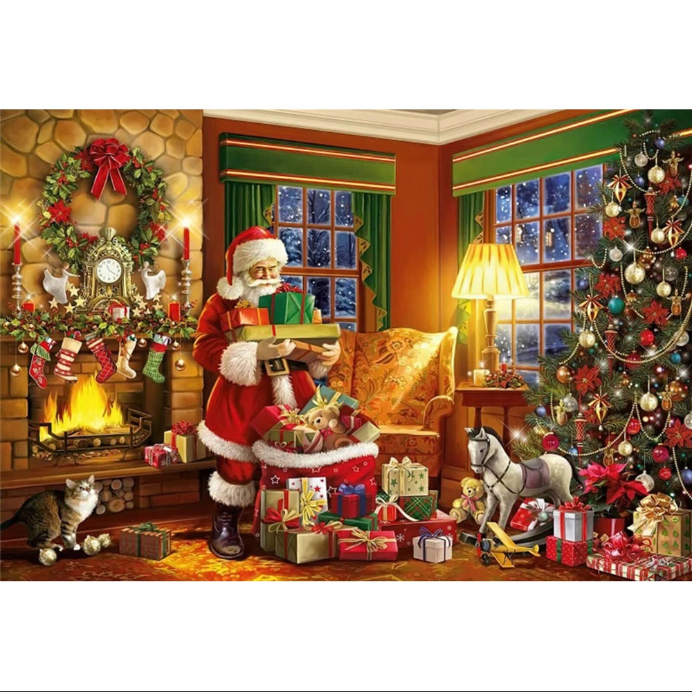 Christmas Cheerful Holiday Backdrop [Vinyl/Polyester]