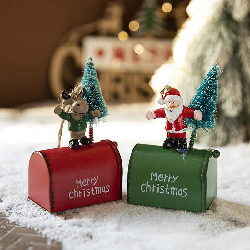 Christmas Festive Mailbox Ornament Decoration