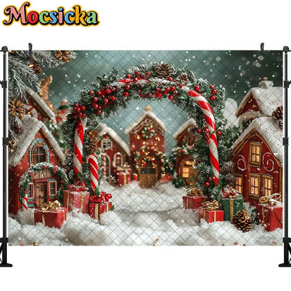 Christmas Winter Wonderland Backdrop 5ft/7ft