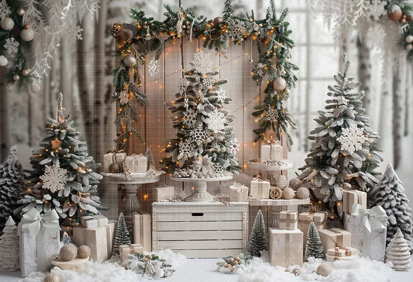 Christmas Winter Wonderland Photography Backdrop