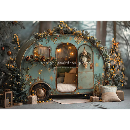 Christmas Winter Wonderland Backdrop [Polyester/Vinyl]