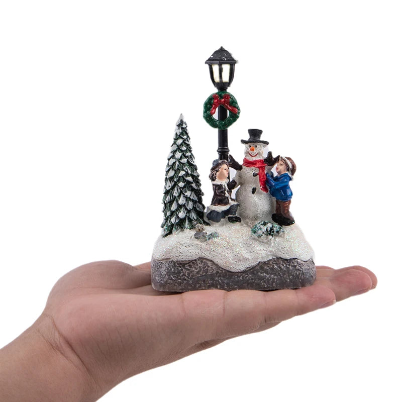 Christmas Festive Village House Centerpiece